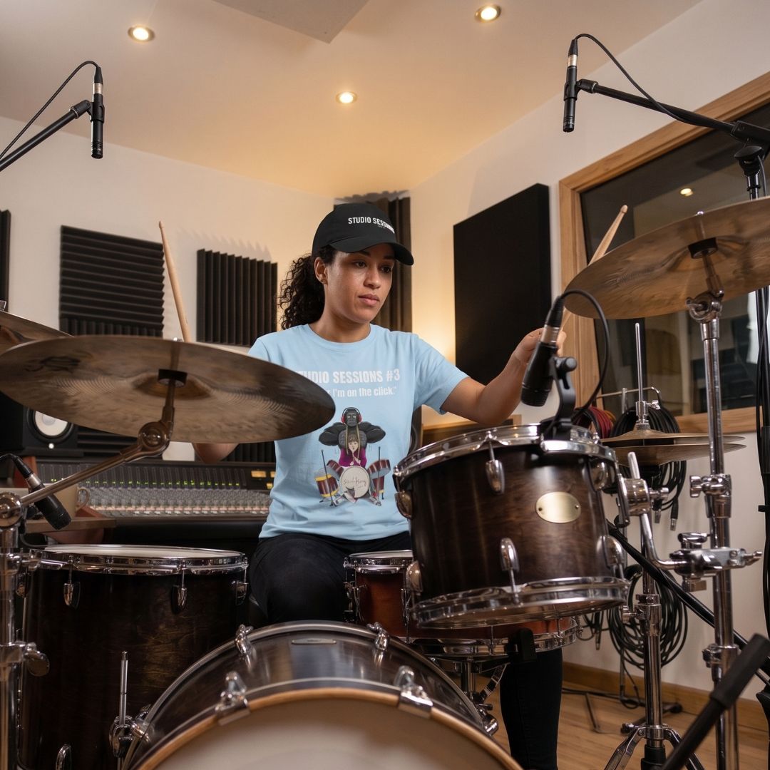 SmashHarry Women's Basic T-Shirt — Studio Sessions #3 Drums