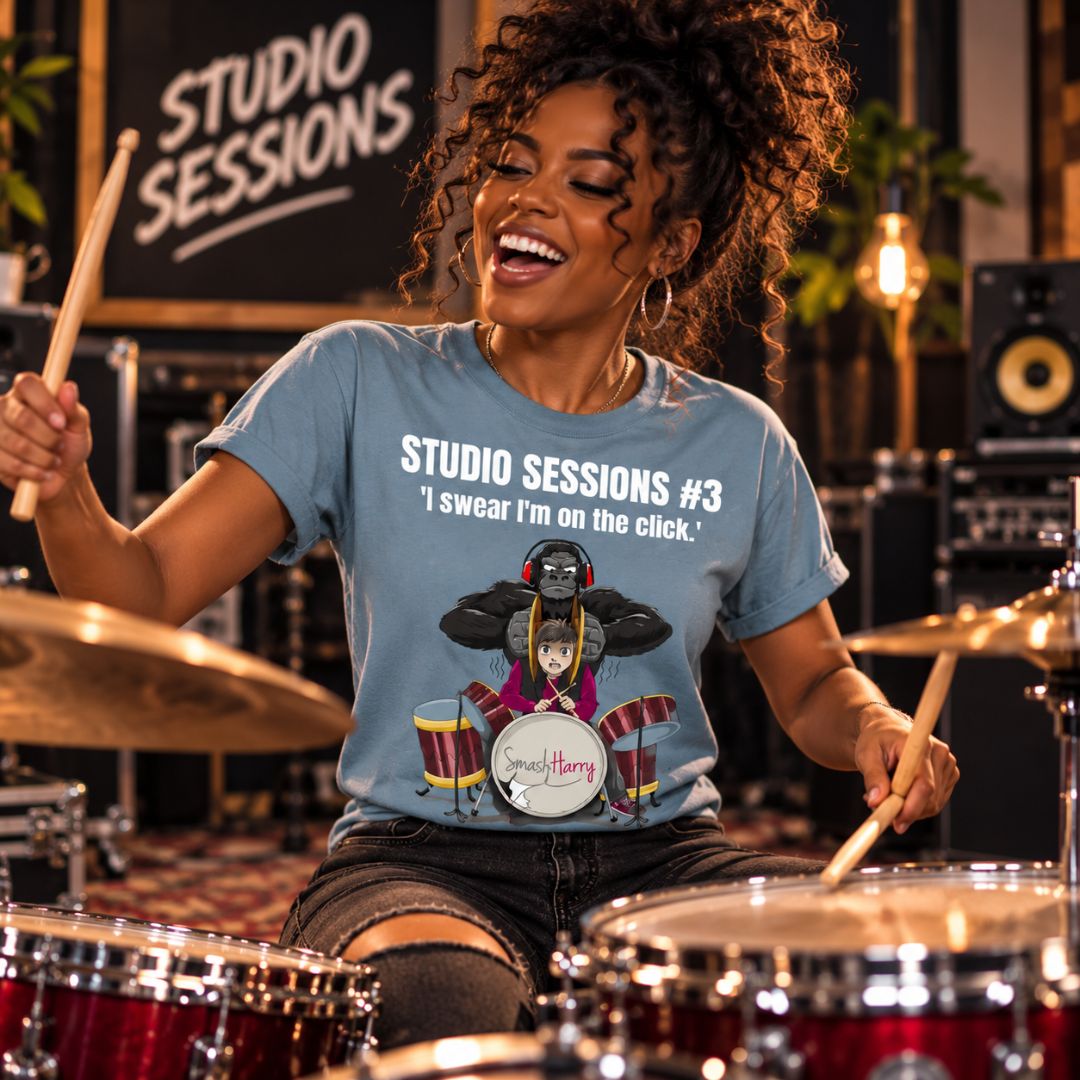 SmashHarry Women's Basic T-Shirt — Studio Sessions #3 Drums