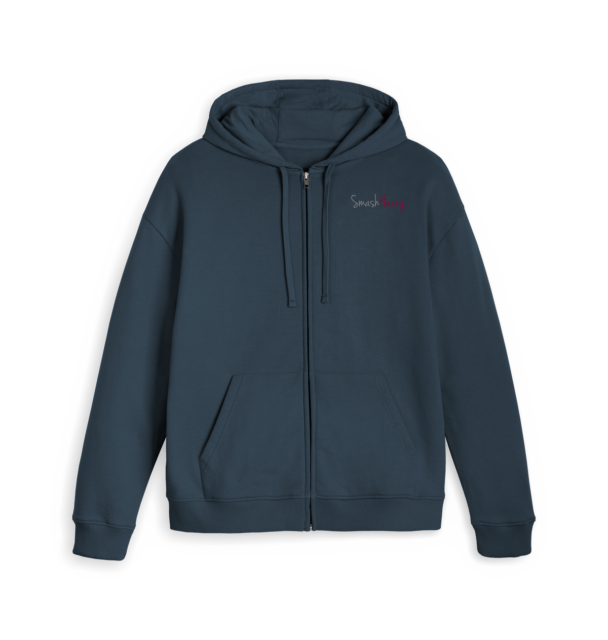 Navy Zip hoody Front