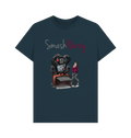 Denim Blue Printed T-shirt Front