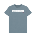 Stone Blue Printed T-shirt Front