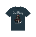 Denim Blue Printed Kids T-Shirt Front