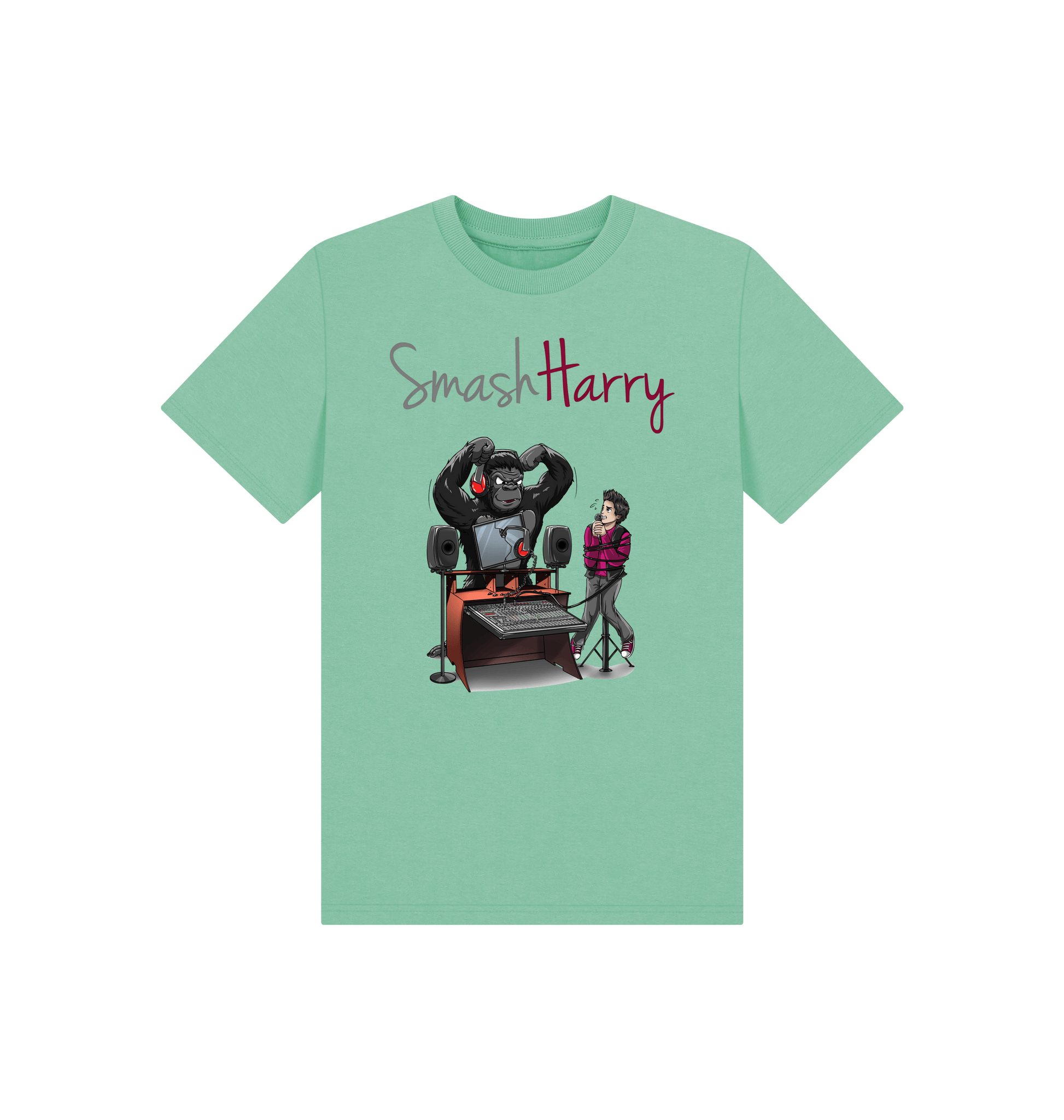 Peppermint Printed Kids T-Shirt Front