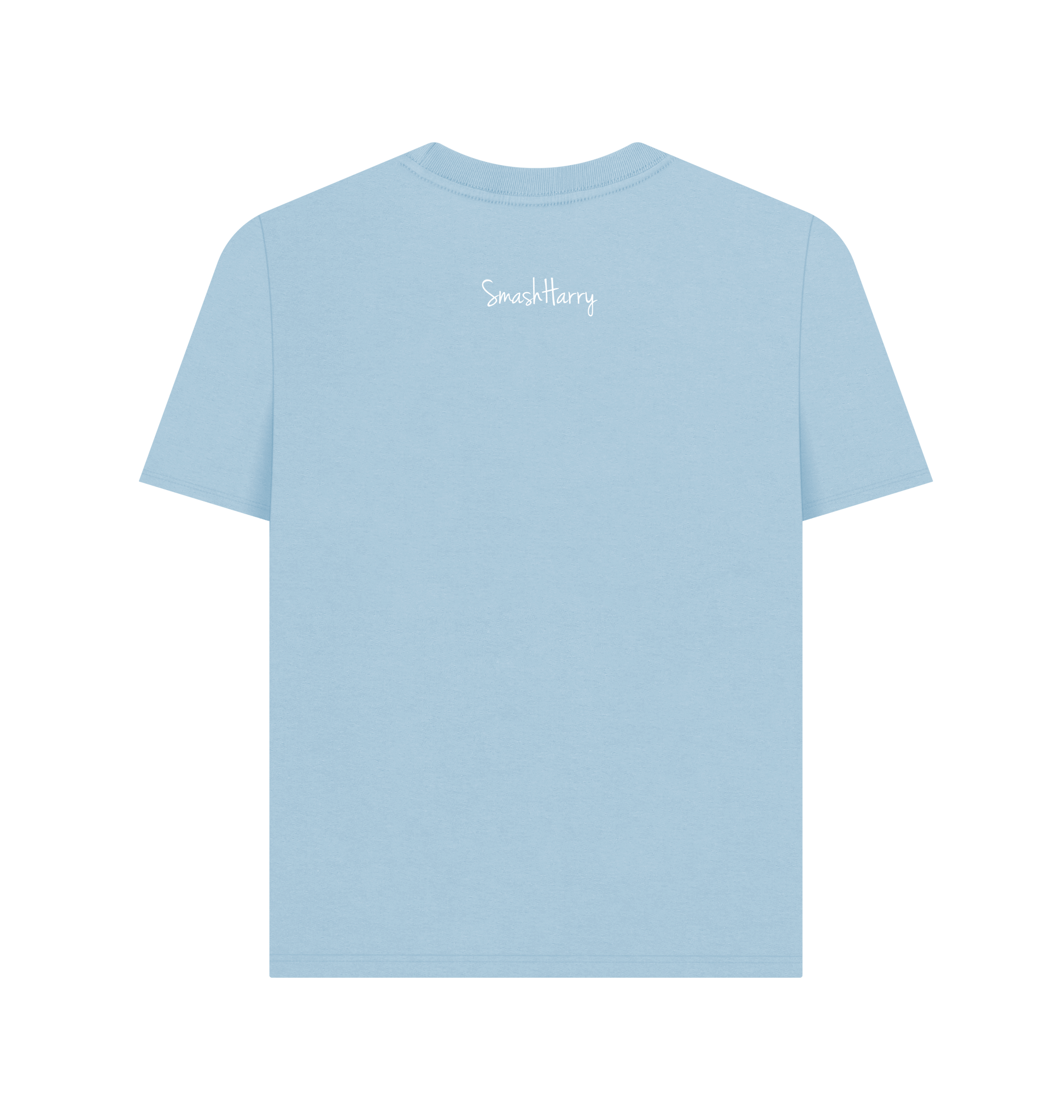 Milky Blue Printed T-shirt Back