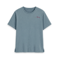 Stone Blue Printed T-shirt Front