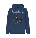 Navy SmashHarry Men's Organic Pullover Hoodie \u2014 Microphone