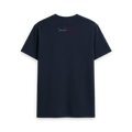 Navy Blue Printed T-shirt Back