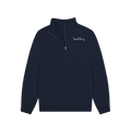 Navy Printed Sweater Front