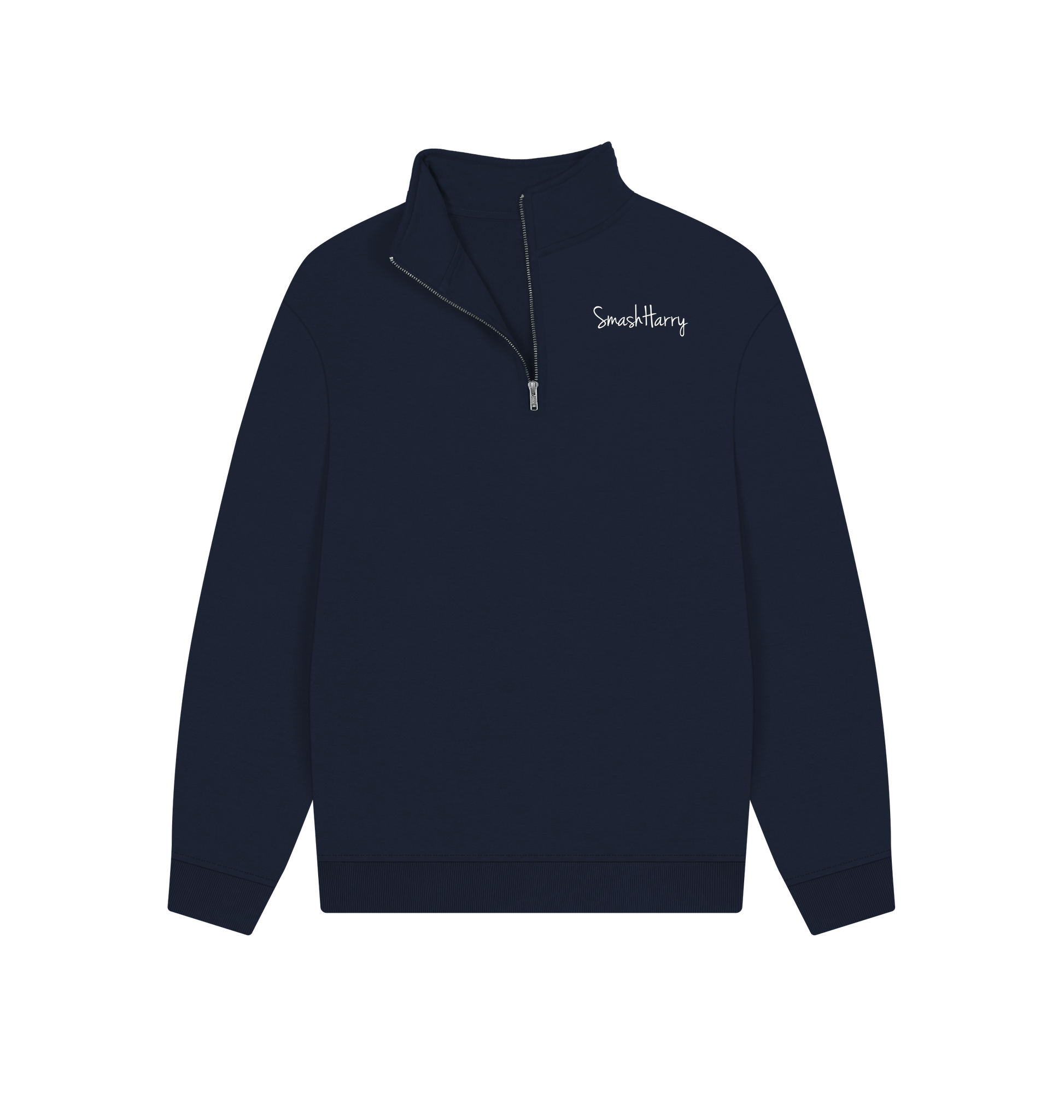 Navy Printed Sweater Front