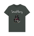 Dark Grey Printed T-shirt Front