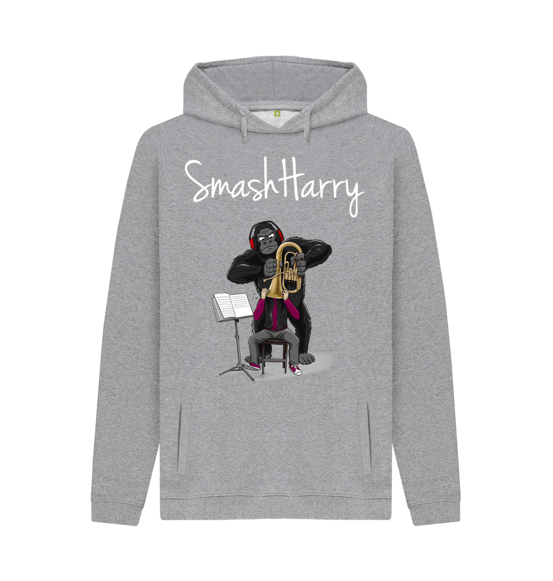 Light Heather Printed Hoody Front