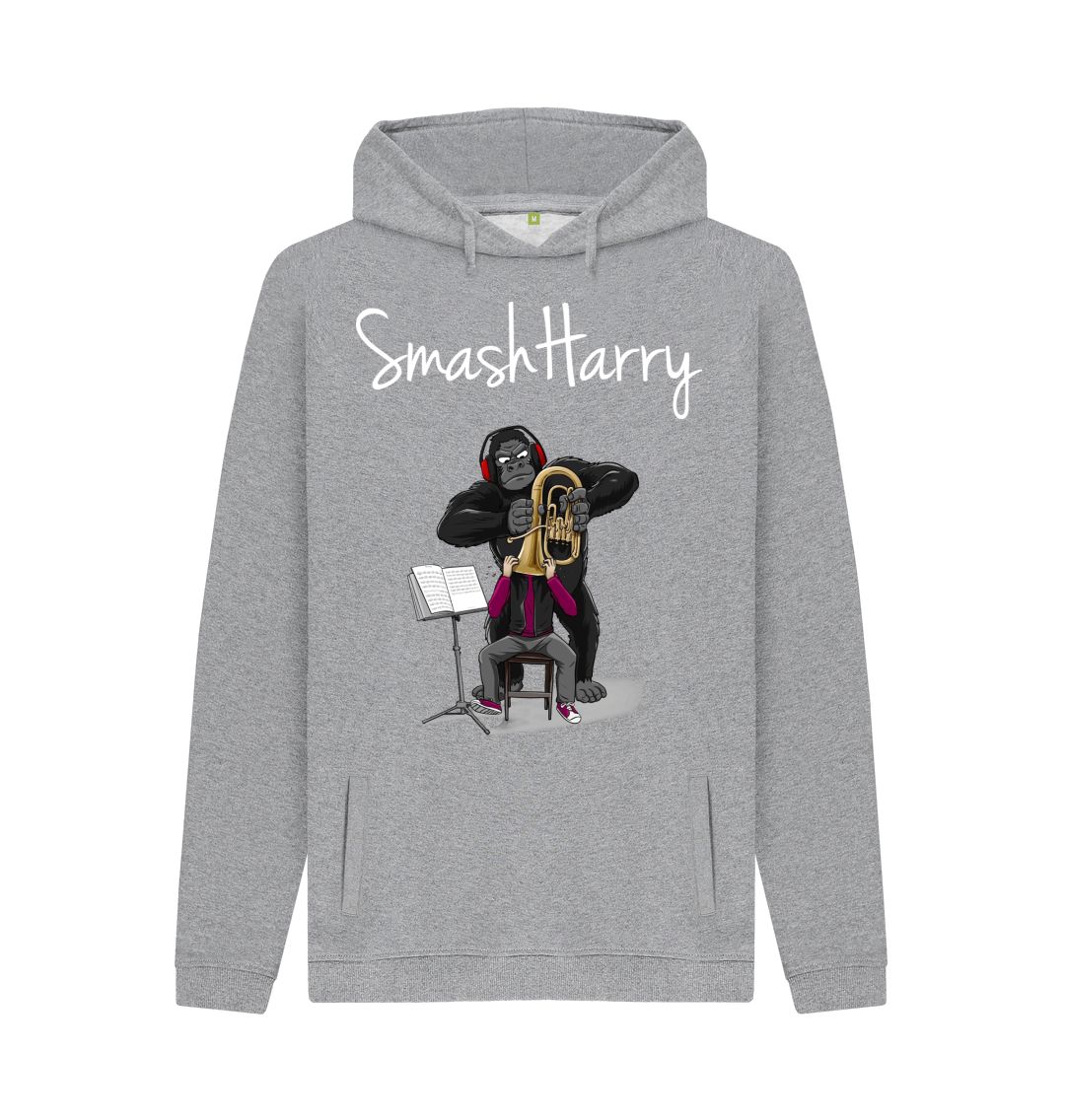 Light Heather SmashHarry Men's Organic Pullover Hoodie \u2014 Brass