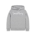 Athletic Grey Printed Kids Hoodie Front