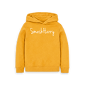 Mustard Printed Kids Hoodie Front