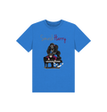 Bright Blue Printed Kids T-Shirt Front