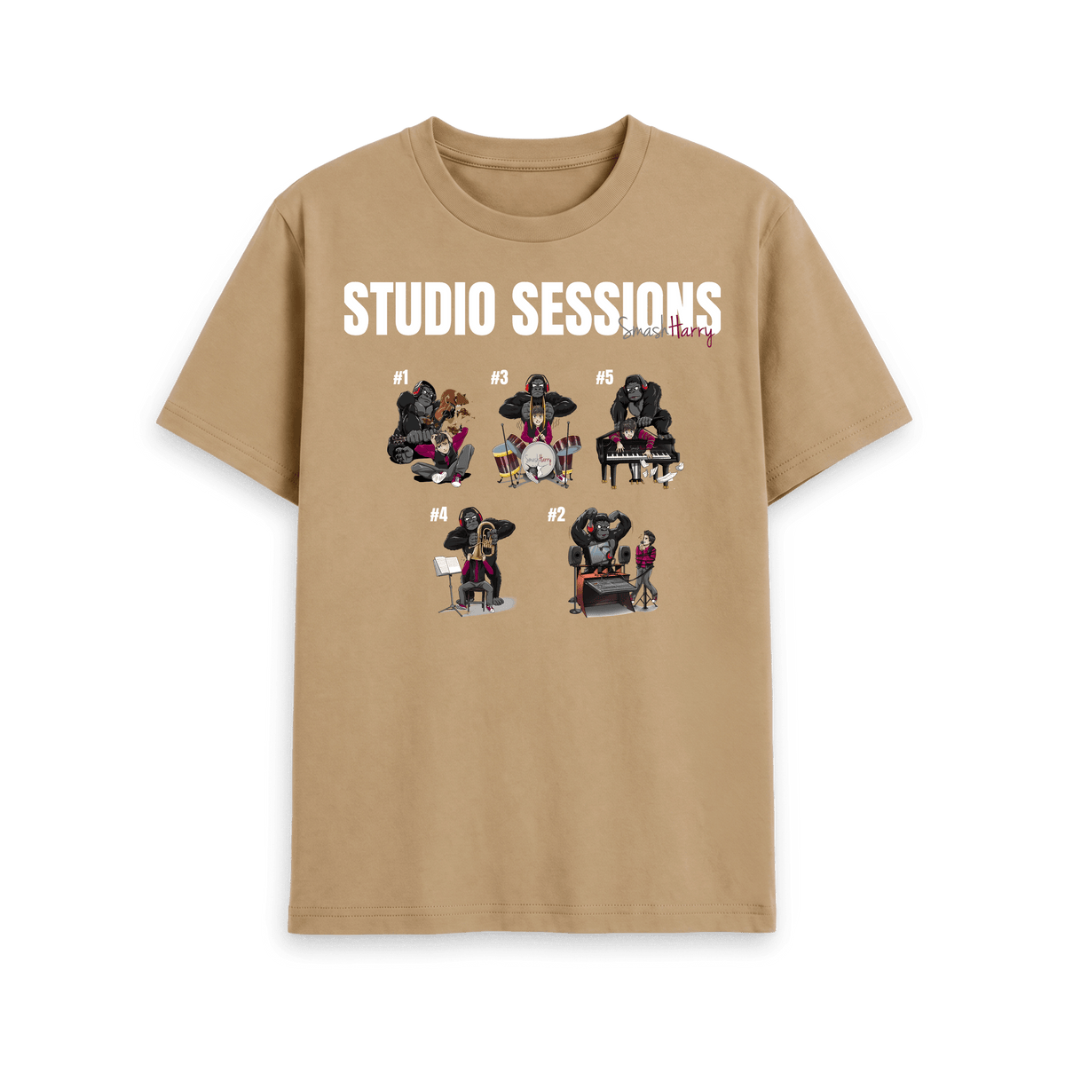 Sand Printed T-shirt Front