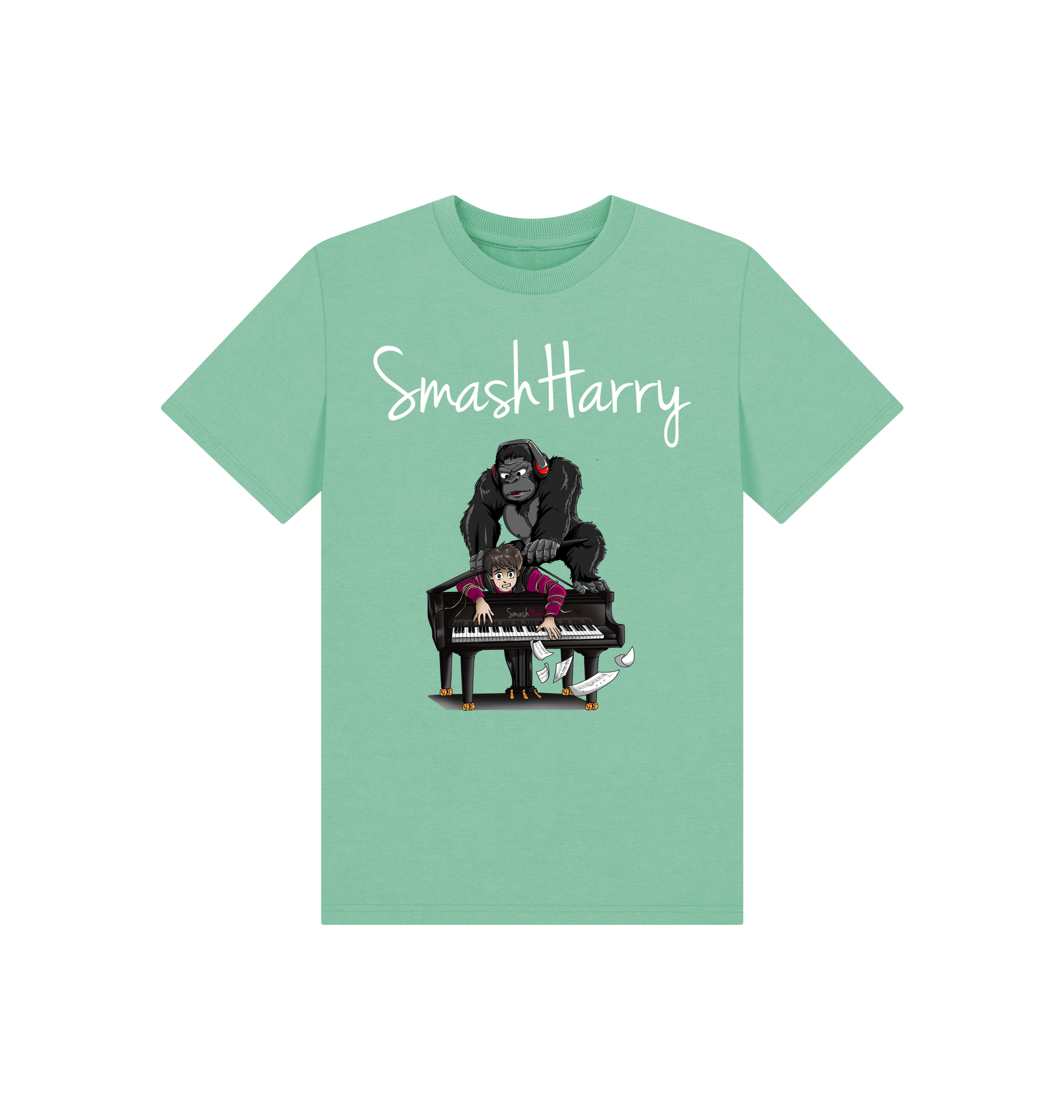 Peppermint Printed Kids T-Shirt Front