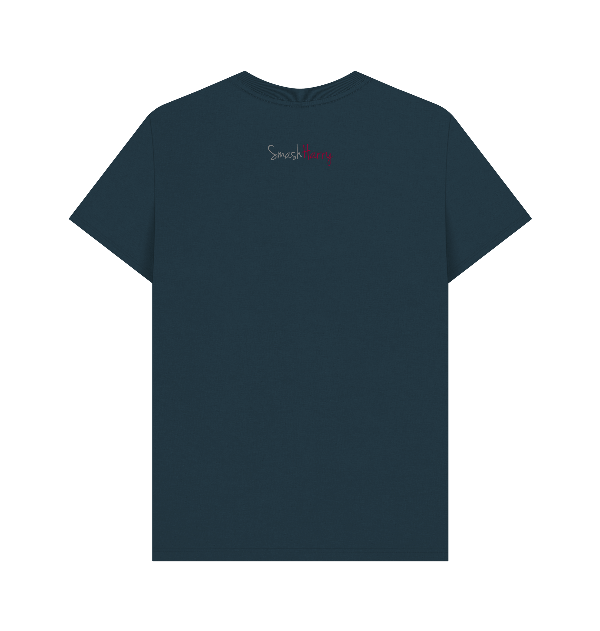 Denim Blue Printed T-shirt Back