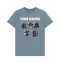 Stone Blue Printed T-shirt Front