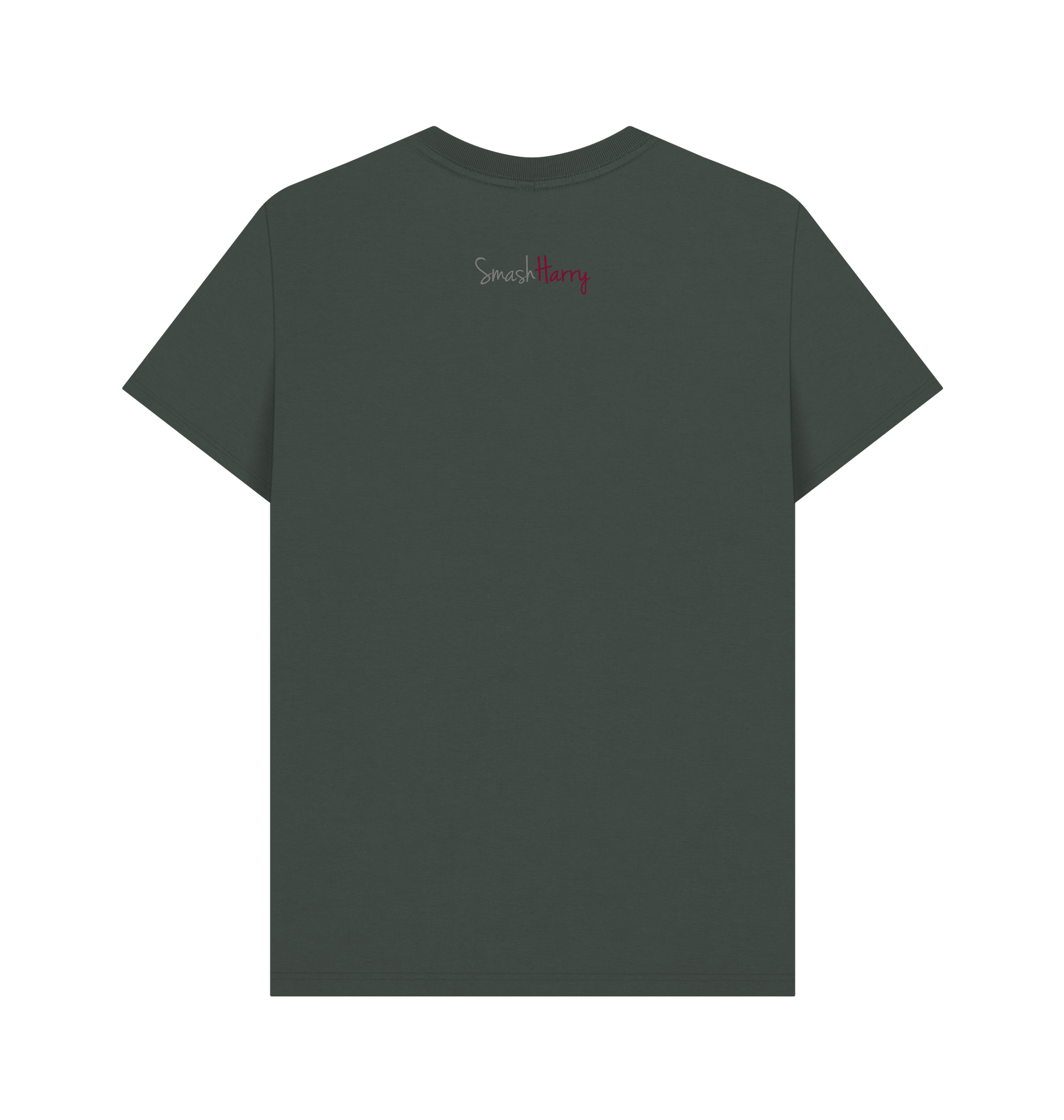 Dark Grey Printed T-shirt Back