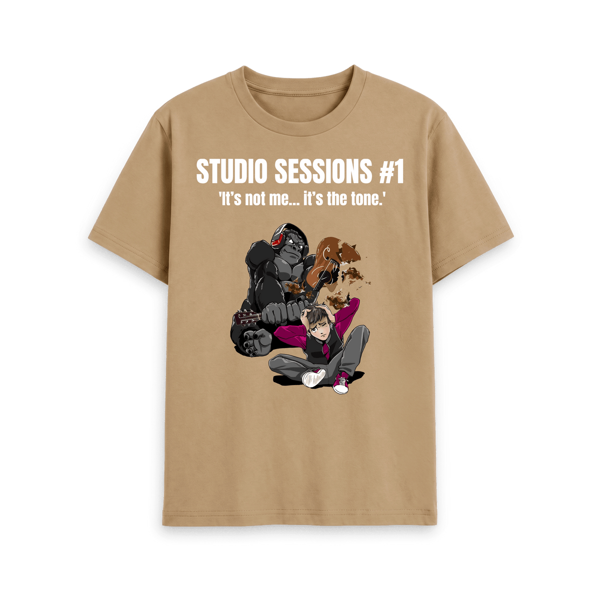Sand Printed T-shirt Front