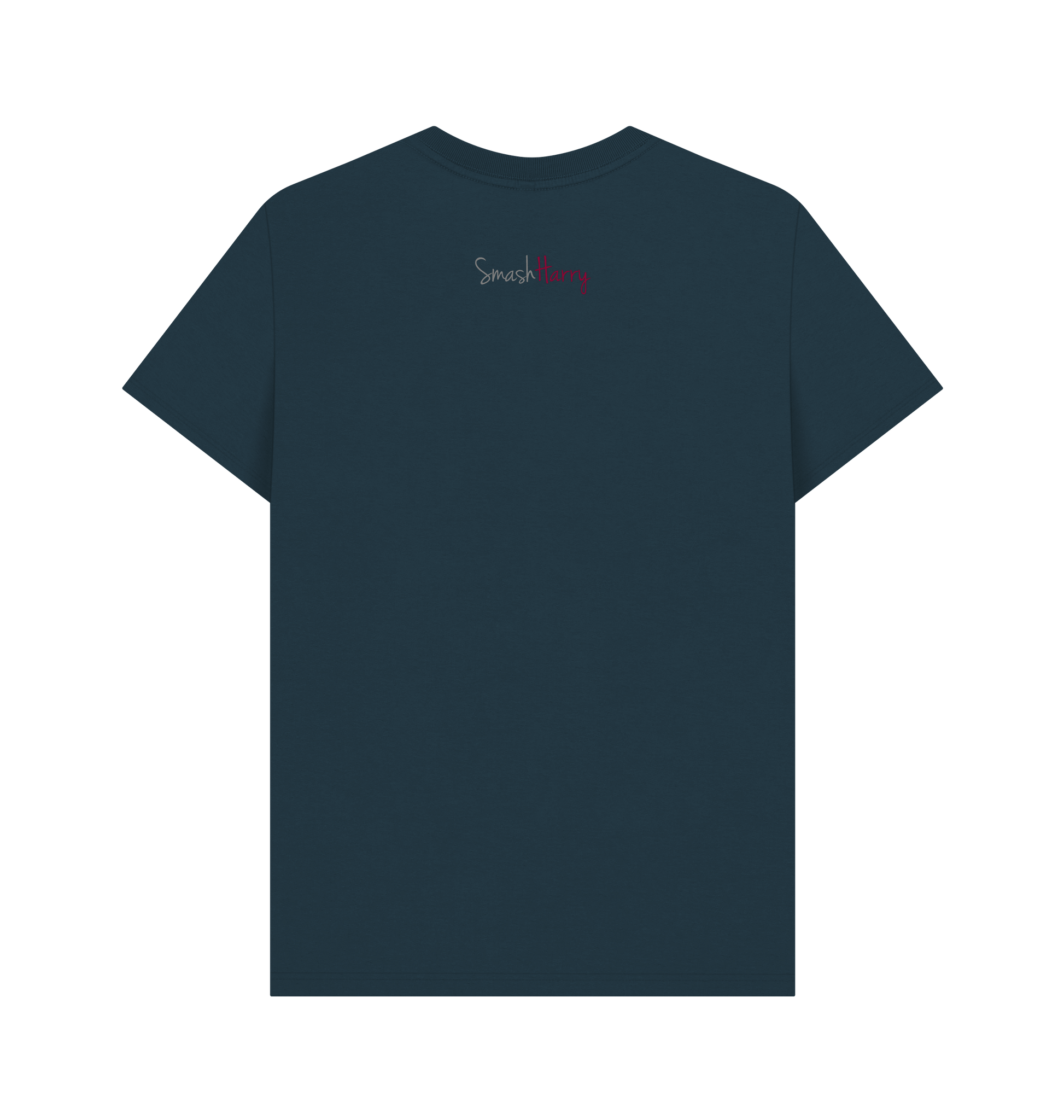 Denim Blue Printed T-shirt Back