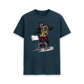 Denim Blue Printed T-shirt Front
