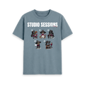 Stone Blue Printed T-shirt Front