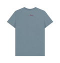 Stone Blue Printed T-shirt Back