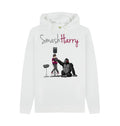 White SmashHarry Men's Organic Pullover Hoodie | Microphone