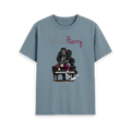Stone Blue Printed T-shirt Front