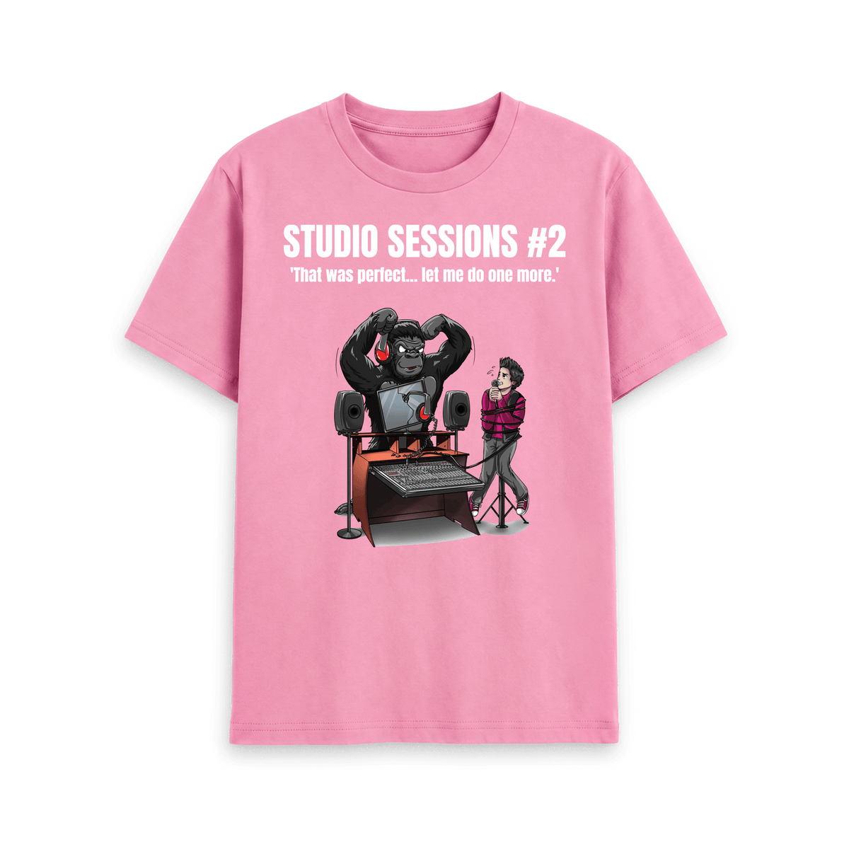 Rose Pink Printed T-shirt Front