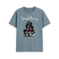 Stone Blue Printed T-shirt Front