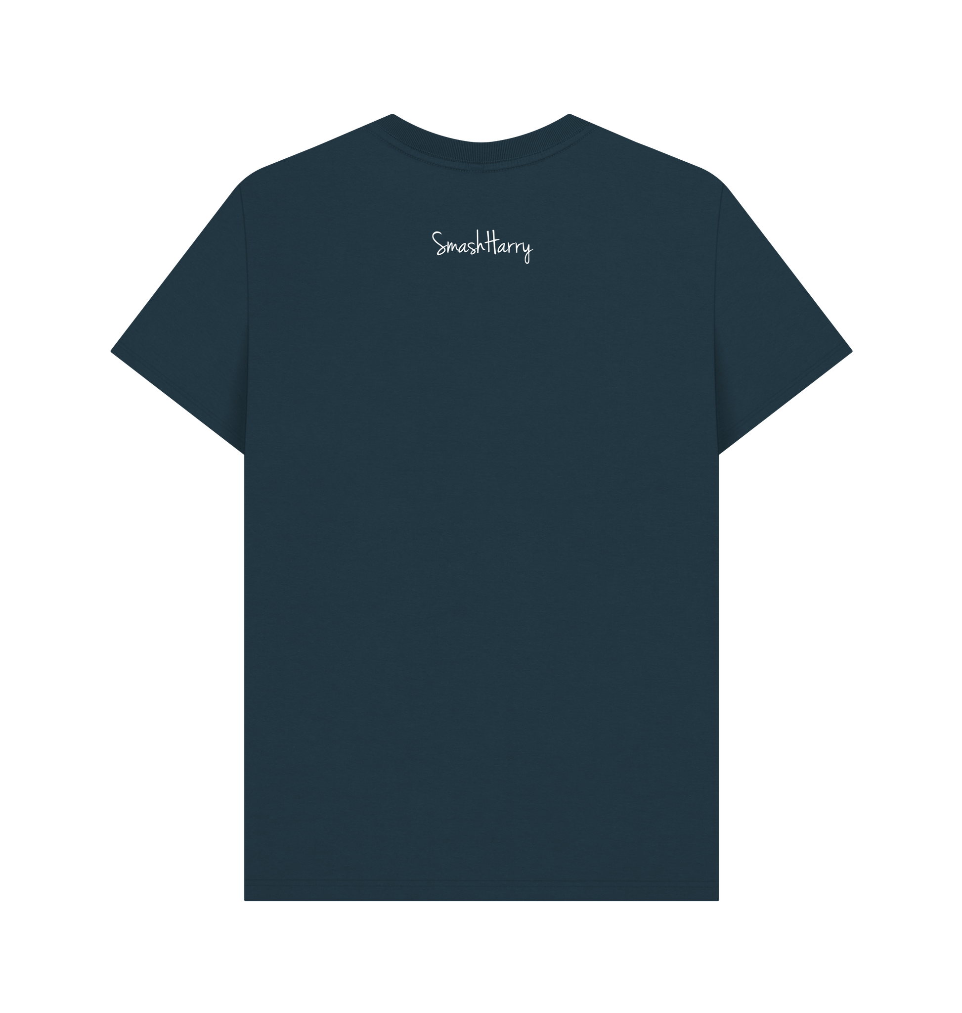 Denim Blue Printed T-shirt Back