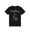 Black Printed Kids T-Shirt Front