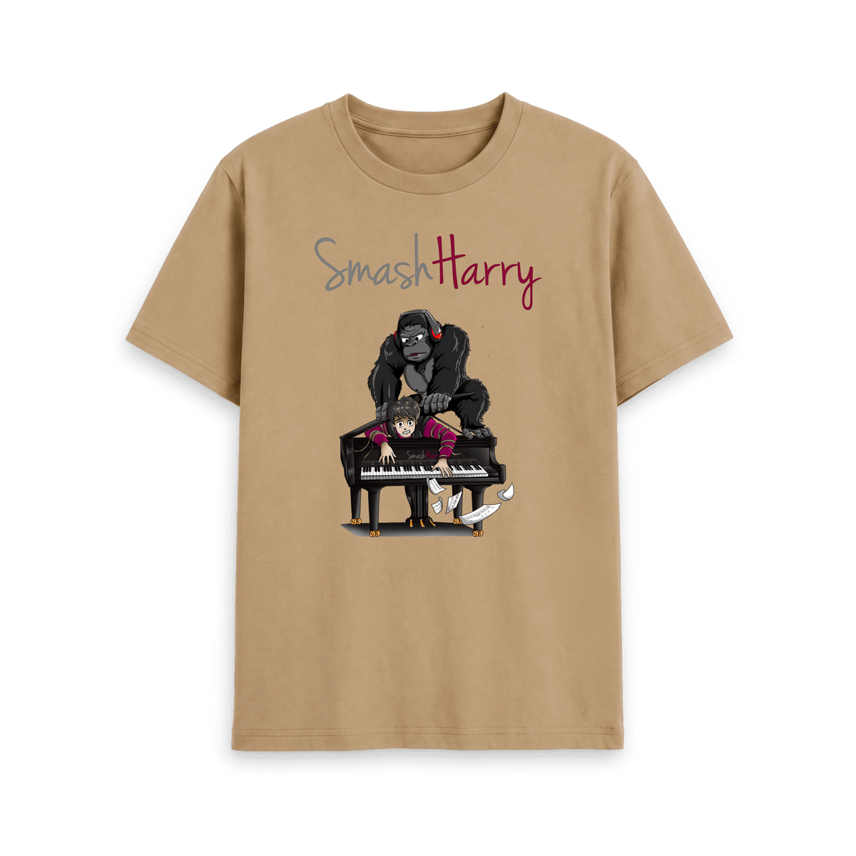 Sand Printed T-shirt Front