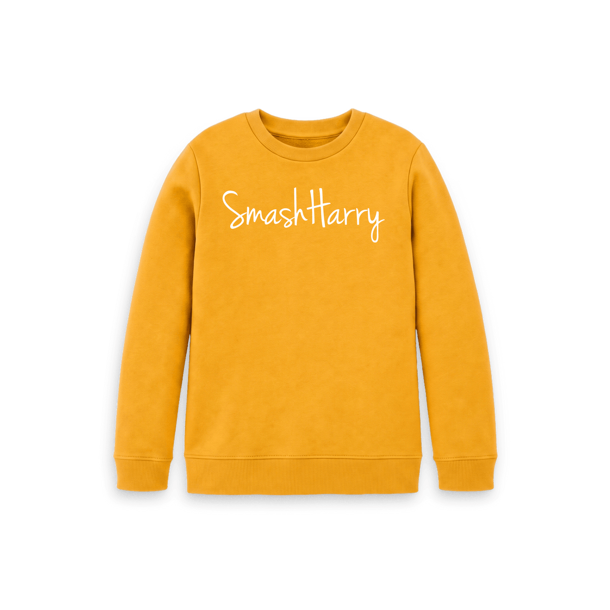 Mustard Printed Kids Jumper Front