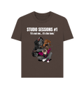 Chocolate Printed T-shirt Front