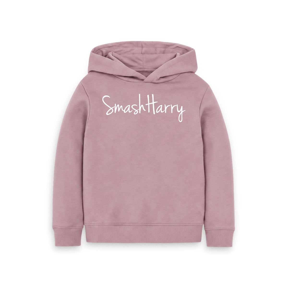 Mauve Printed Kids Hoodie Front