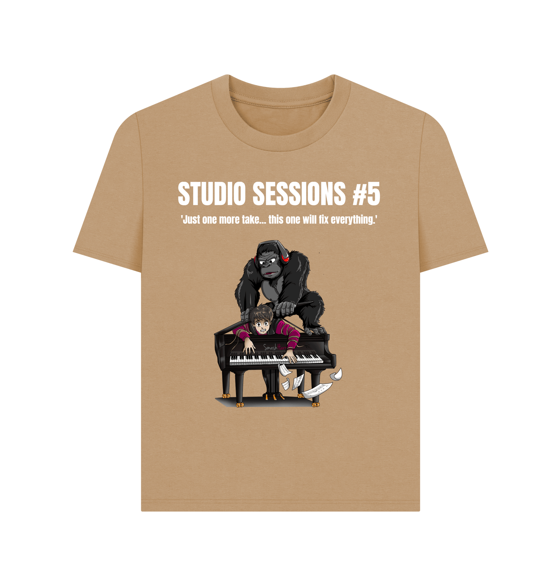Sand Printed T-shirt Front