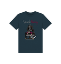Denim Blue Printed Kids T-Shirt Front