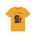 Mustard Printed Kids T-Shirt Front