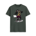 Dark Grey Printed T-shirt Front