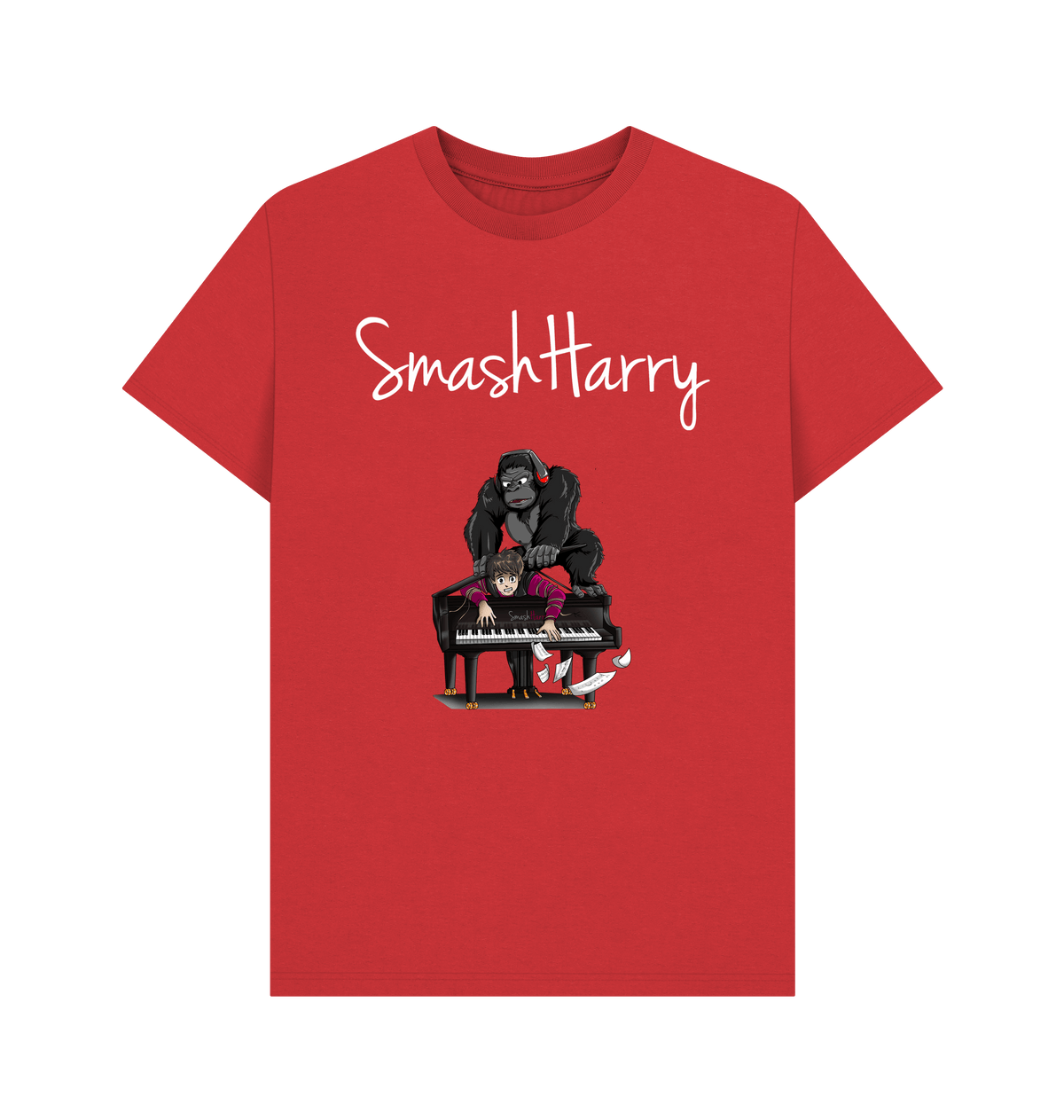 Red Printed T-shirt Front