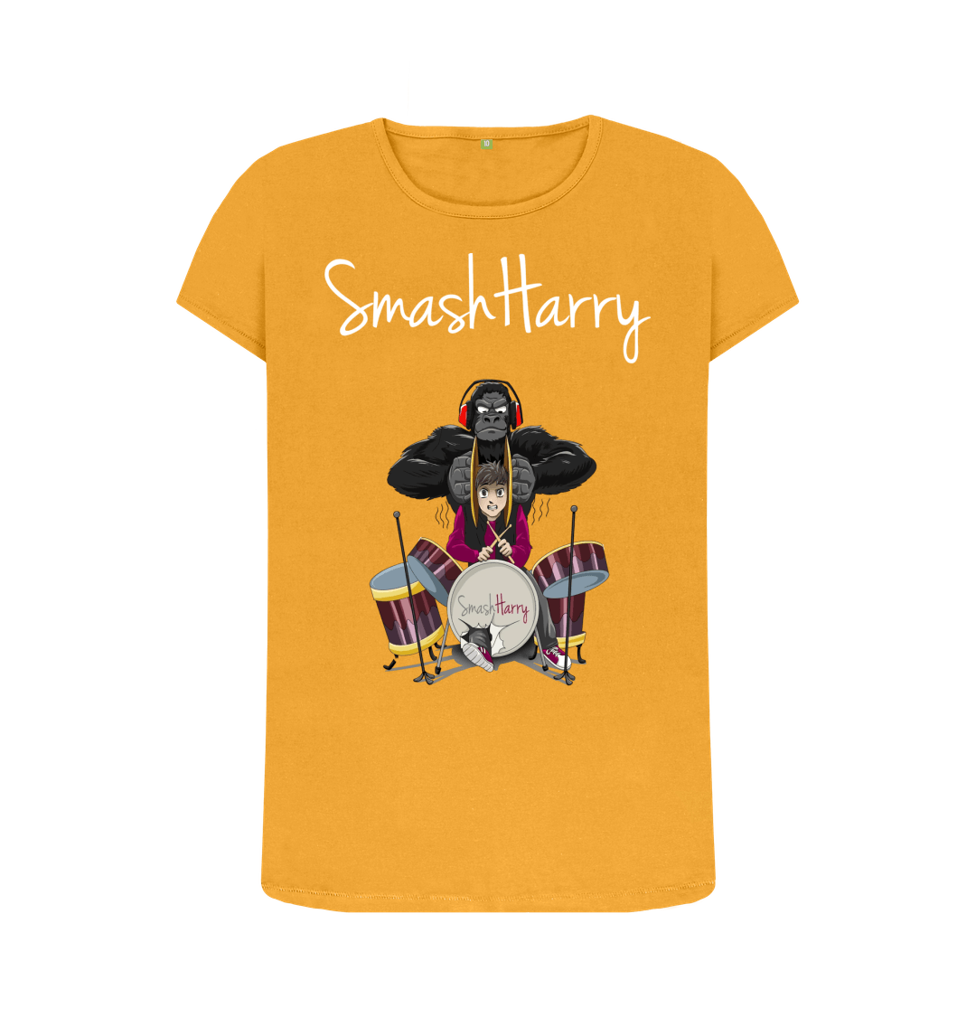 Mustard Printed T-shirt Front
