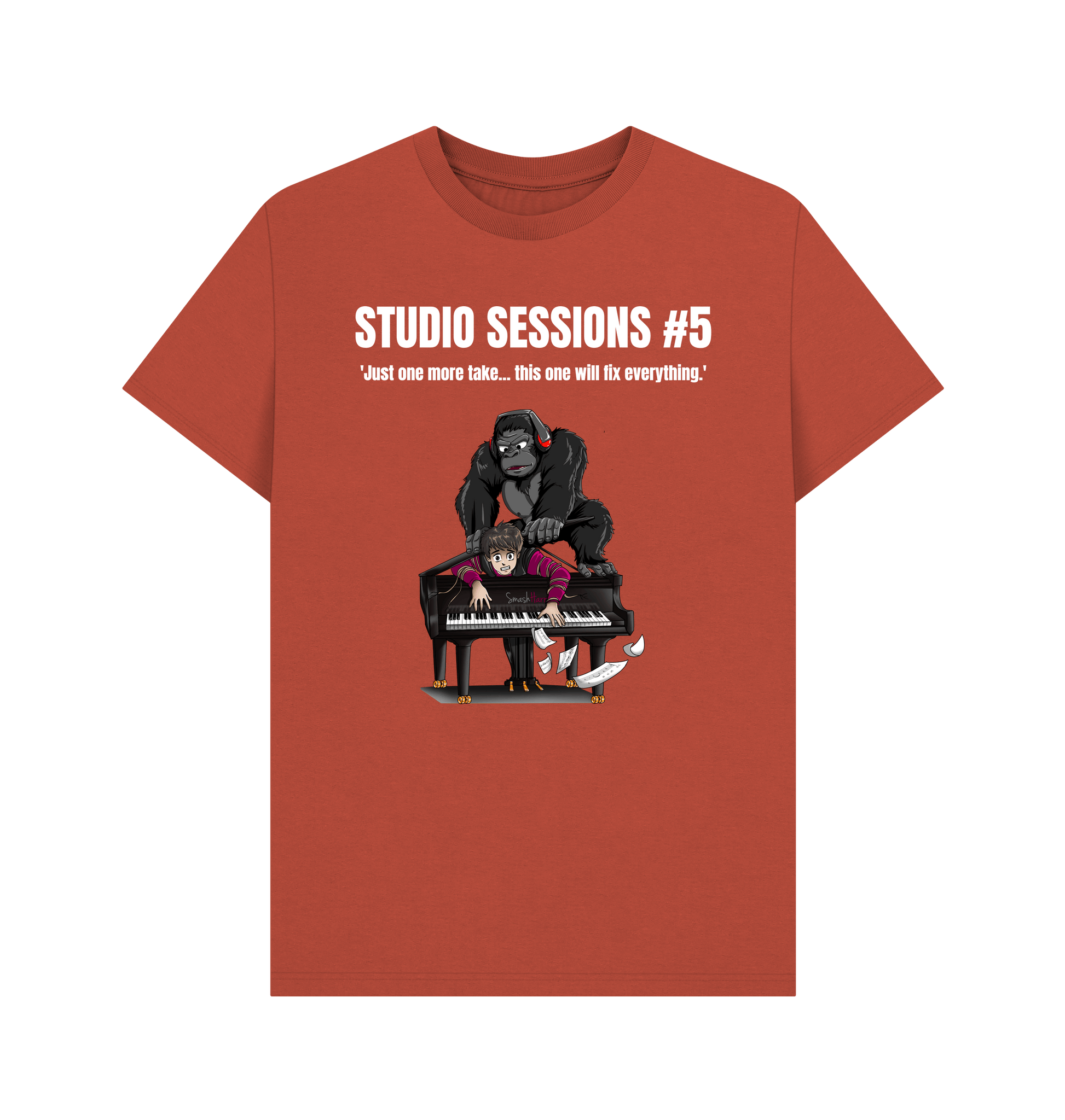 Rust Printed T-shirt Front