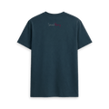 Denim Blue Printed T-shirt Back