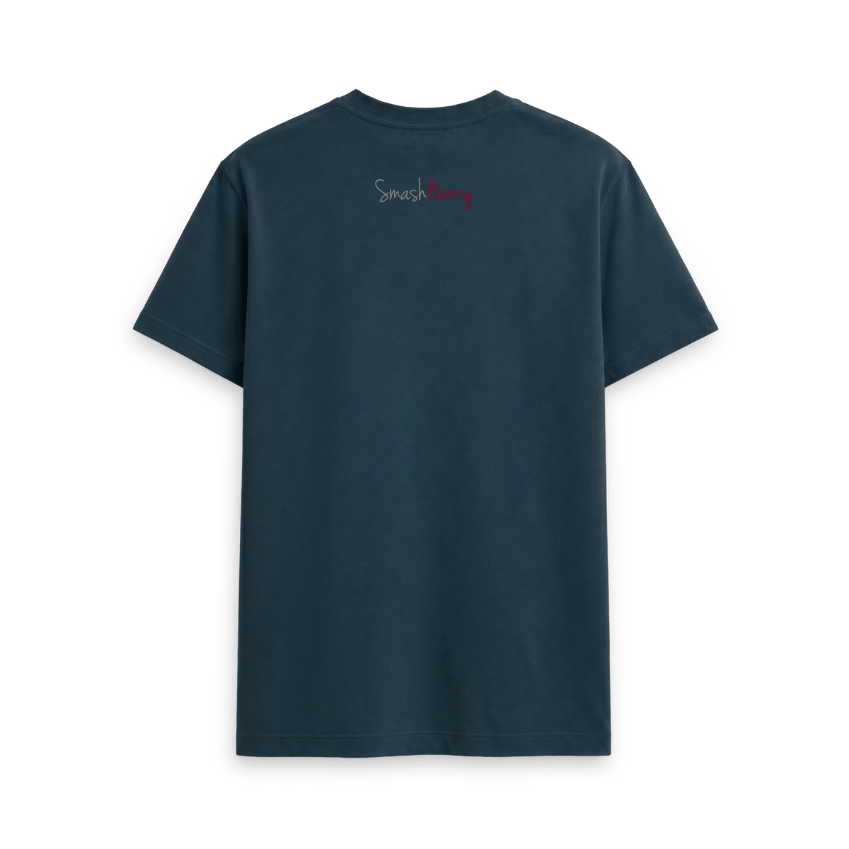 Denim Blue Printed T-shirt Back