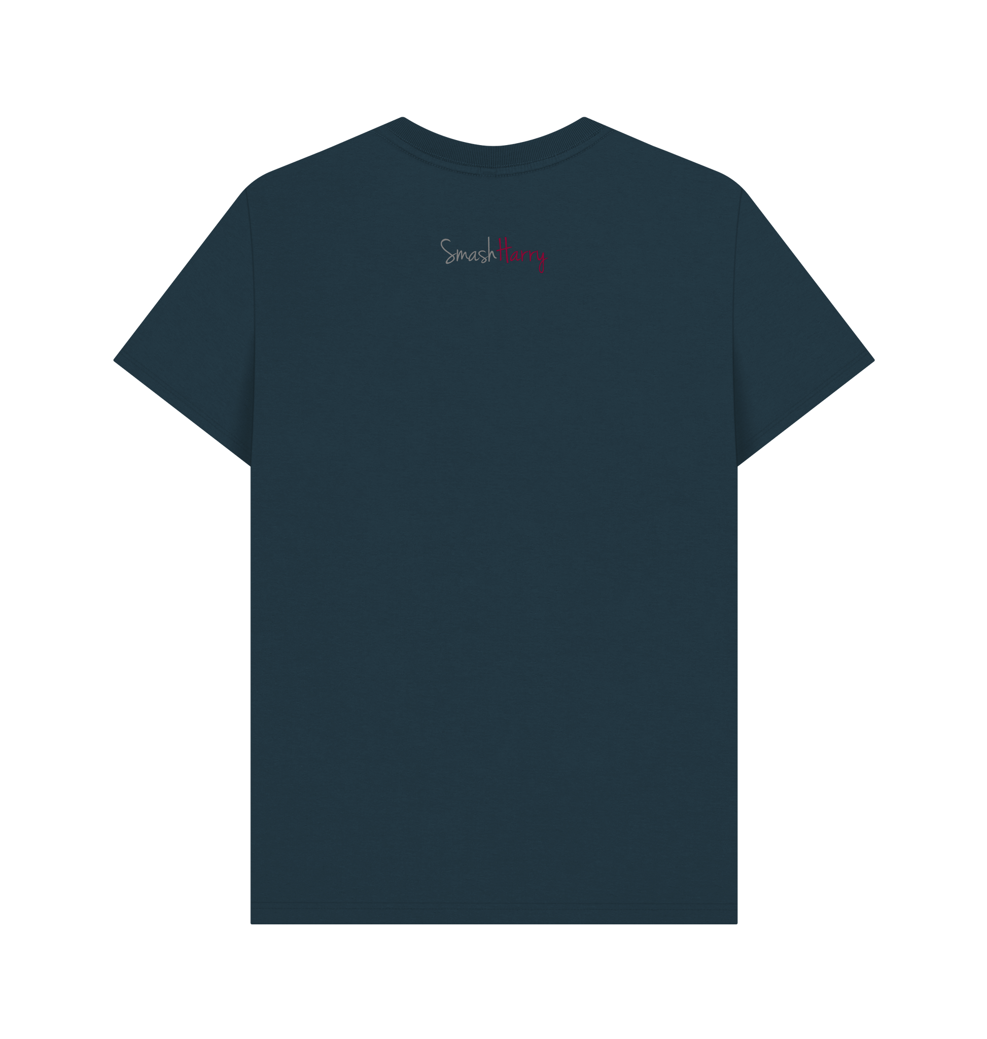 Denim Blue Printed T-shirt Back