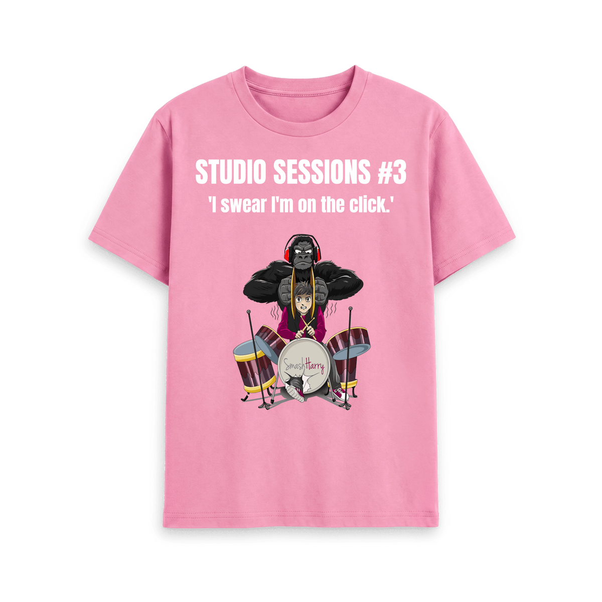 Rose Pink Printed T-shirt Front